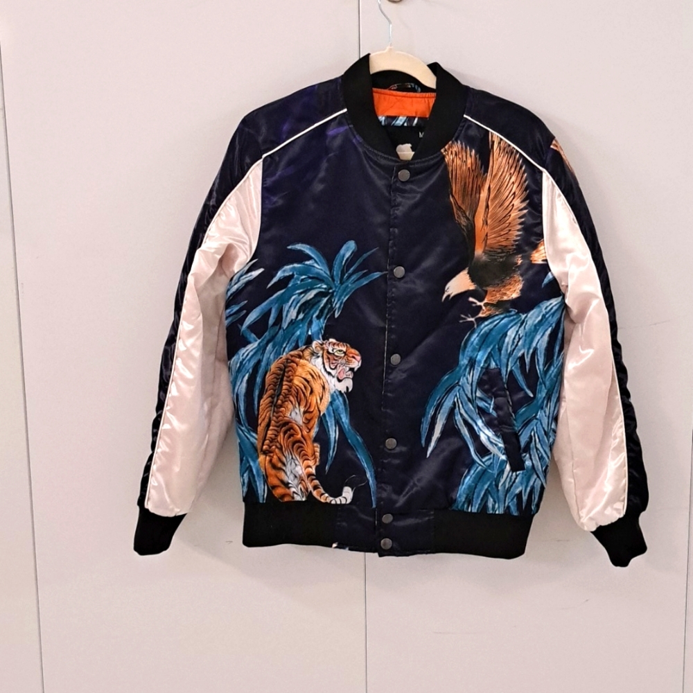 Men’s animal print bomber